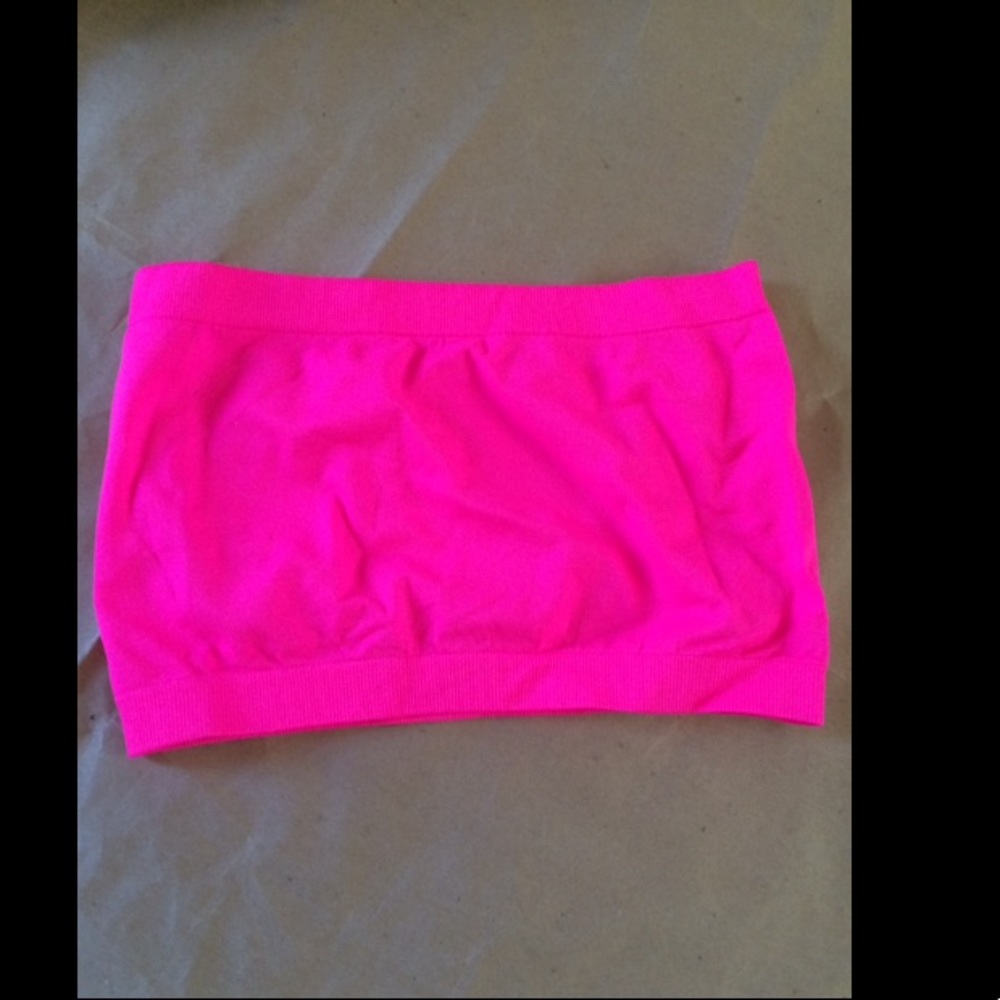 Neon pink bandeau
